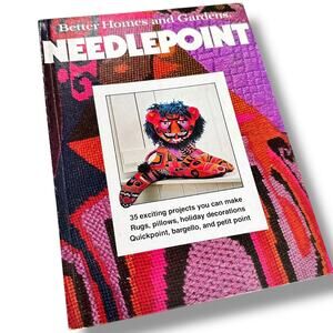 1970s Better Homes and Garden Needlepoint Craft book How To